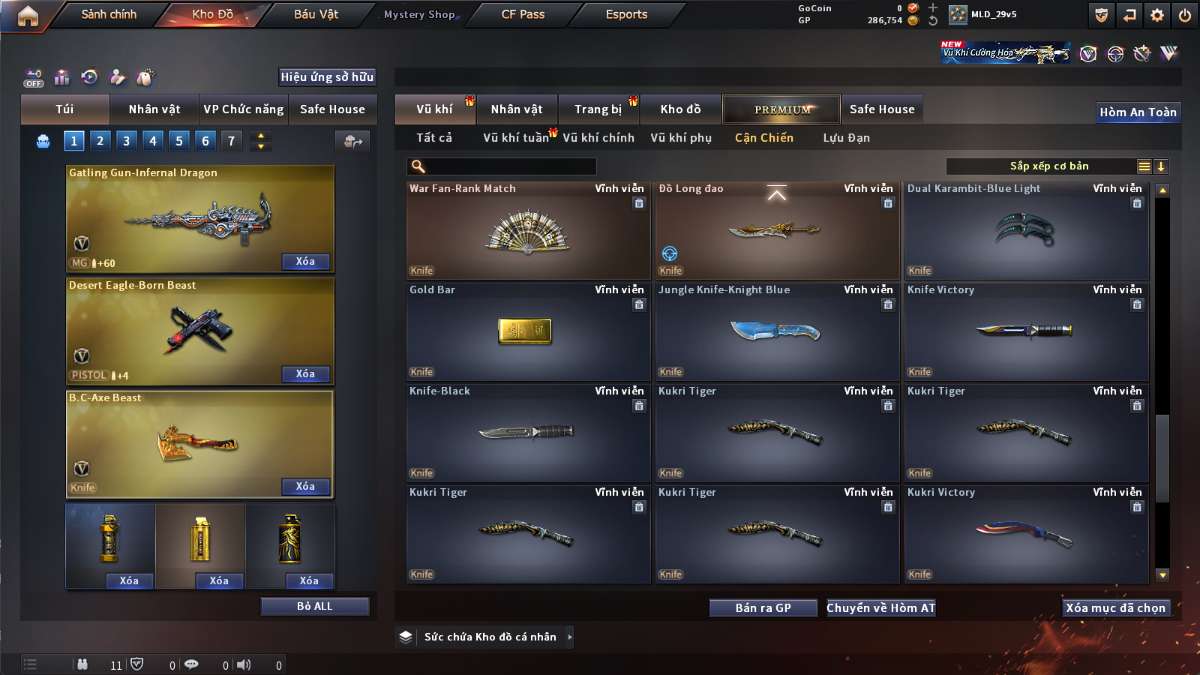 shop acc cf uy tin gia re